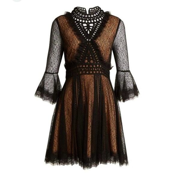 NEW Jonathan Simkhai Lace Chantilly Crochet Dress Sz 4 - Picture 2 of 9